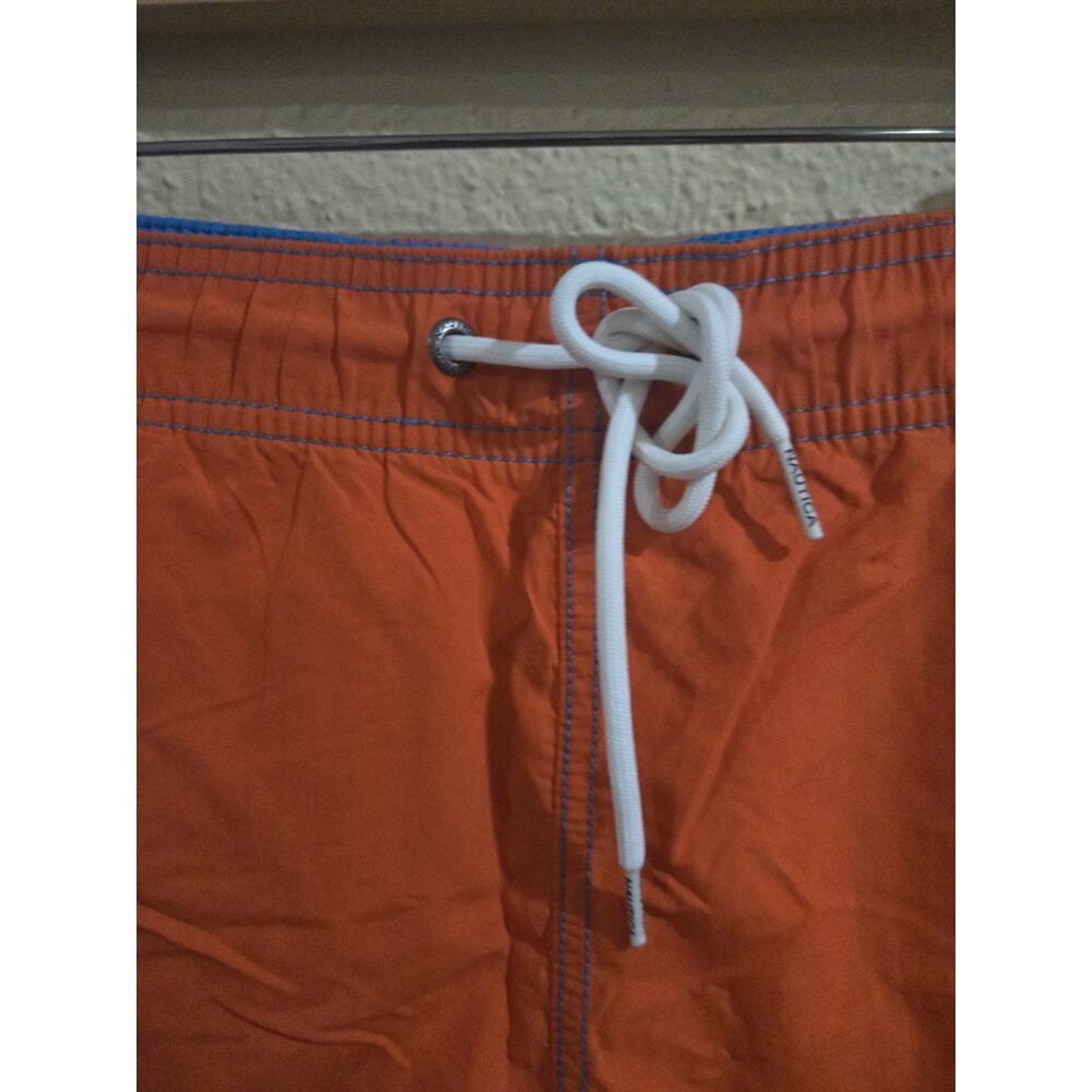 Vintage Nautica Swim Trunks, Red Blue Multicolor, Mens Size Large - Picture 5 of 9